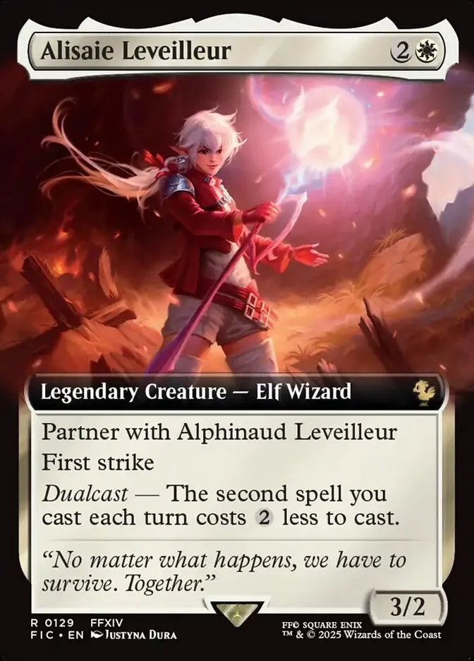 2025 Final Fantasy Commander Alisaie Leveilleur [Extended Art Foil] rare #129 rare card image