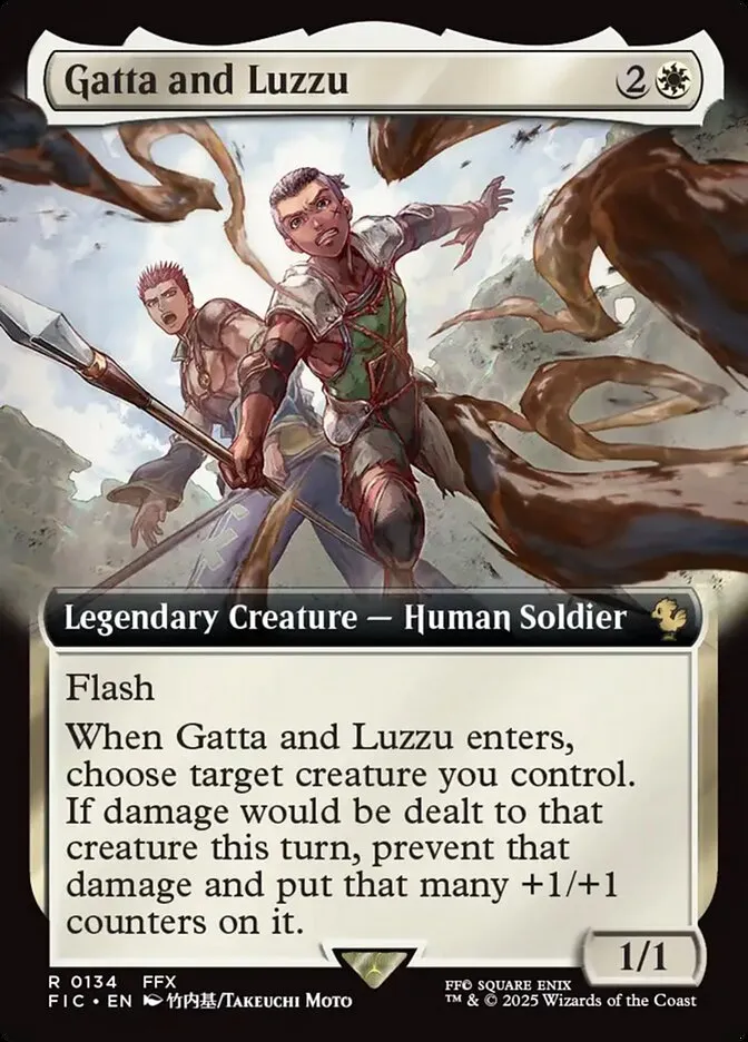 2025 Final Fantasy Commander Gatta and Luzzu [Extended Art Foil] rare #134 rare card image