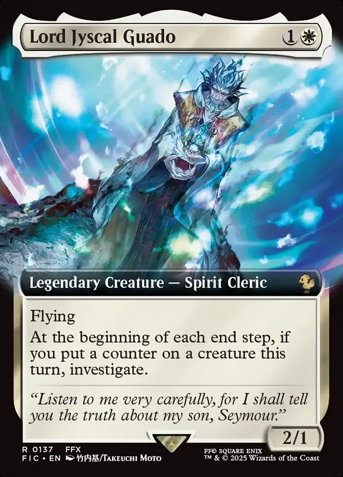 2025 Final Fantasy Commander Lord Jyscal Guado [Extended Art Foil] rare #137 rare card image