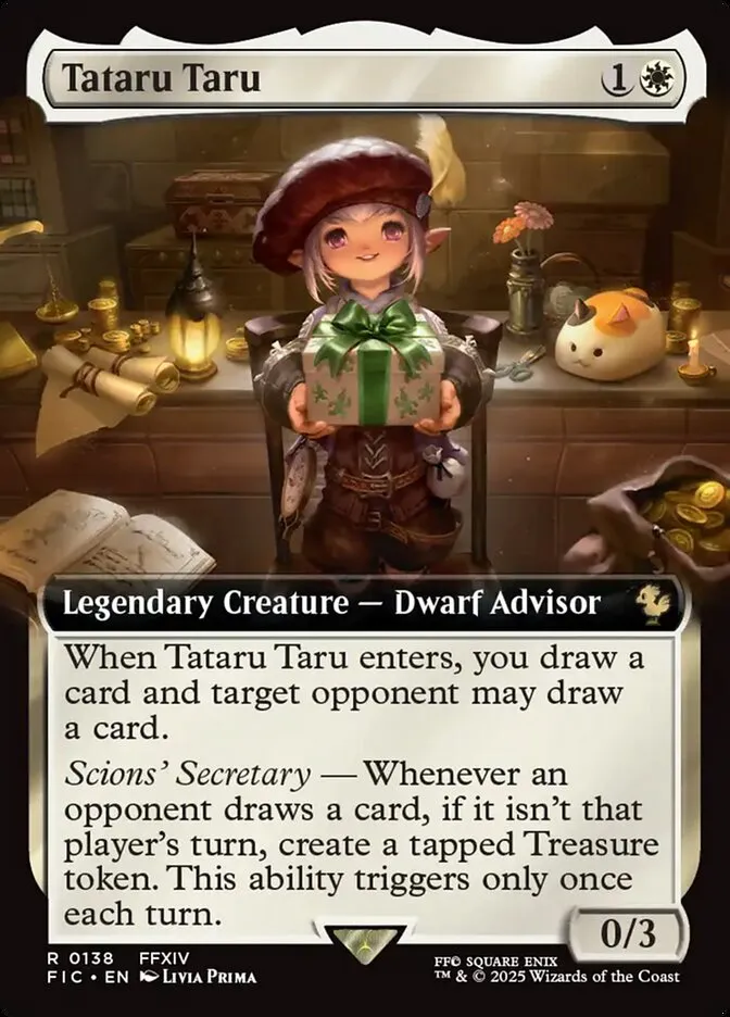 2025 Final Fantasy Commander Tataru Taru [Extended Art Foil] rare #138 rare card image