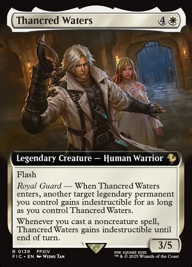 2025 Final Fantasy Commander Thancred Waters [Extended Art Foil] rare #139 rare card image