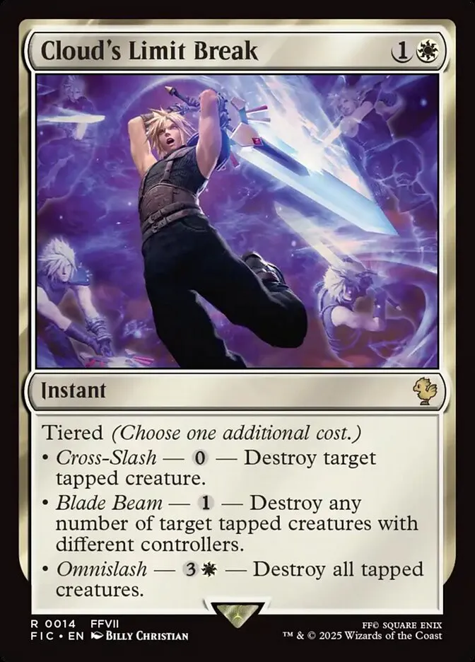 2025 Final Fantasy Commander Cloud's Limit Break [Foil] rare #14 rare card image