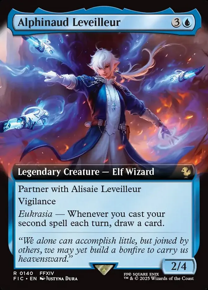 2025 Final Fantasy Commander Alphinaud Leveilleur [Extended Art Foil] rare #140 rare card image