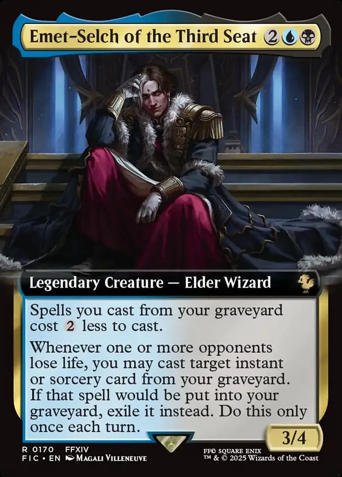 2025 Final Fantasy Commander Emet-Selch of the Third Seat [Extended Art Foil] rare #170 rare card image
