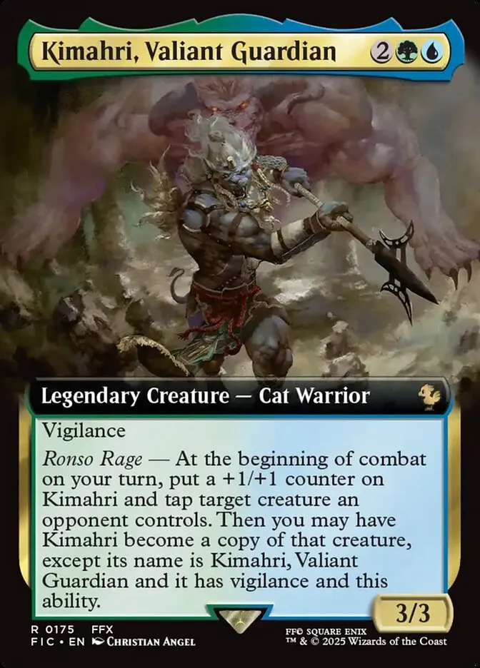 2025 Final Fantasy Commander Kimahri, Valiant Guardian [Extended Art Foil] rare #175 rare card image