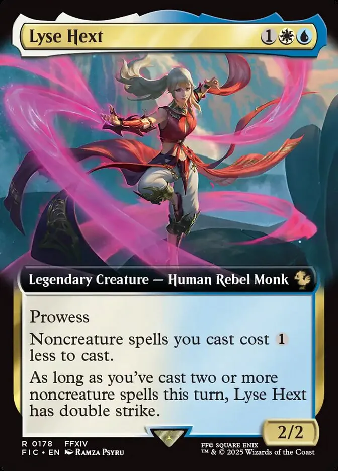 2025 Final Fantasy Commander Lyse Hext [Extended Art Foil] rare #178 rare card image