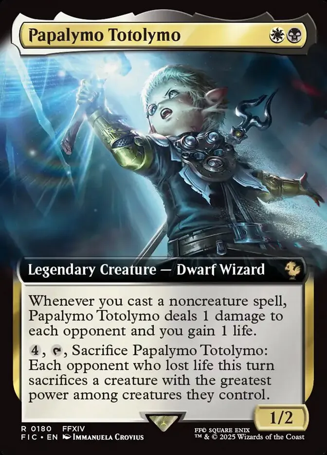2025 Final Fantasy Commander Papalymo Totolymo [Extended Art Foil] rare #180 rare card image