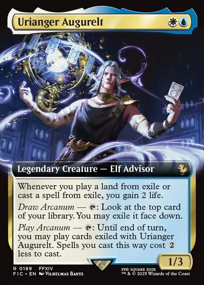 2025 Final Fantasy Commander Urianger Augurelt #189 rare card image