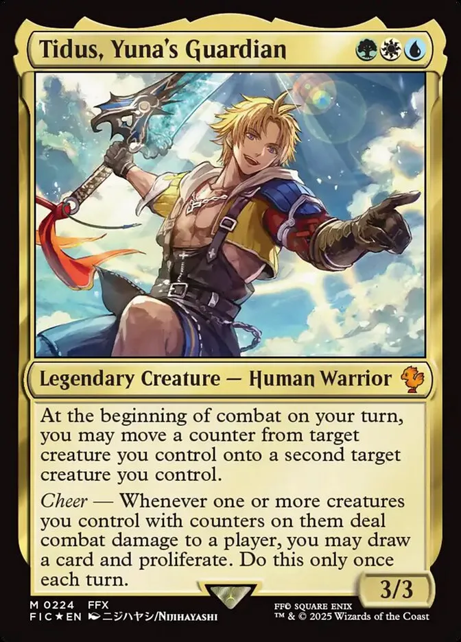 2025 Final Fantasy Commander Tidus, Yuna's Guardian mythic #224 mythic card image