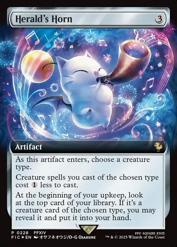 2025 Final Fantasy Commander Herald's Horn [Foil] rare #228 rare card image