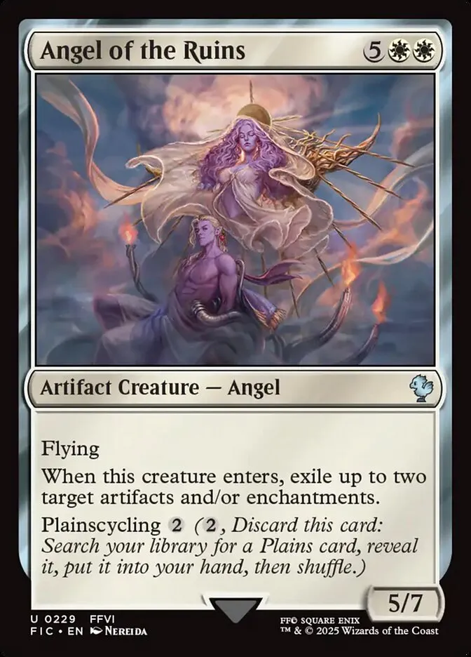 2025 Final Fantasy Commander Angel of the Ruins #229 uncommon card image