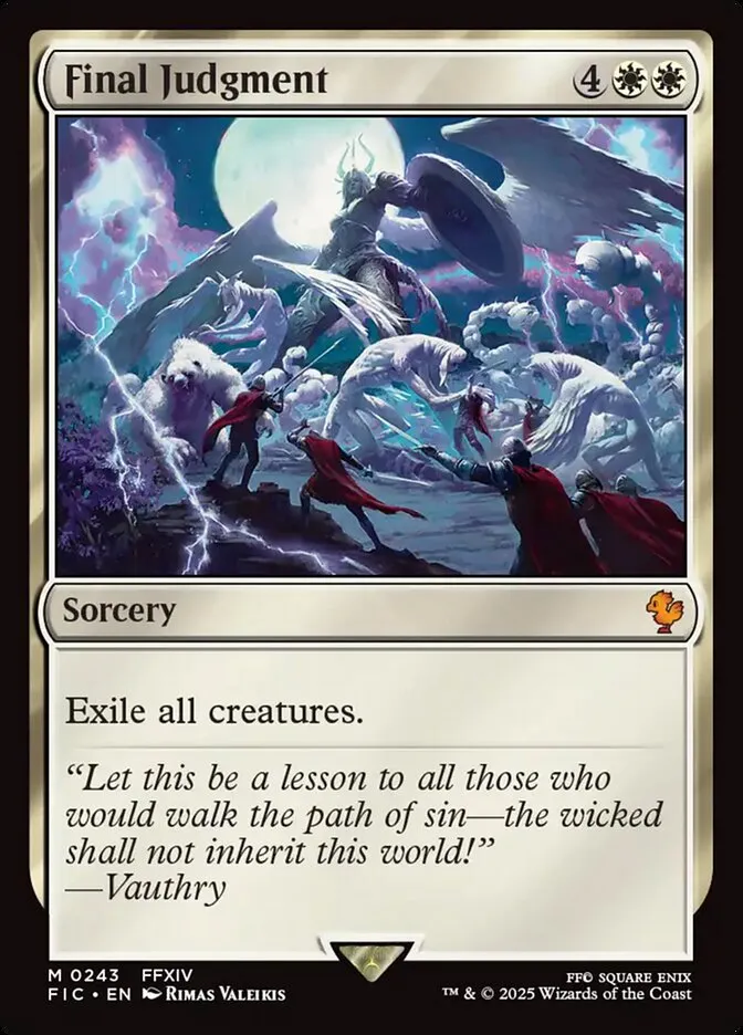 2025 Final Fantasy Commander Final Judgment mythic #243 mythic card image