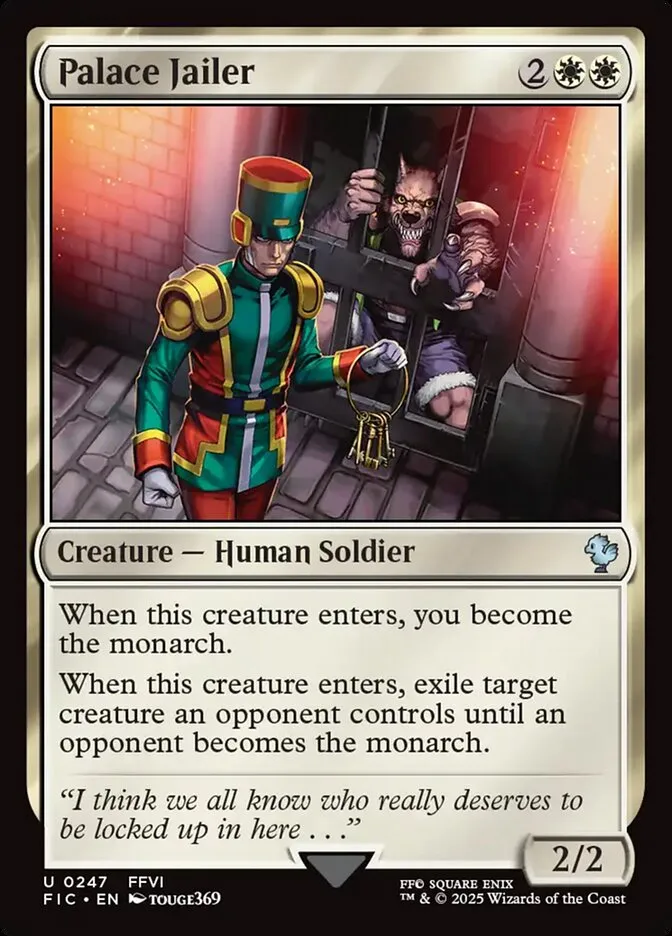 2025 Final Fantasy Commander Palace Jailer #247 uncommon card image