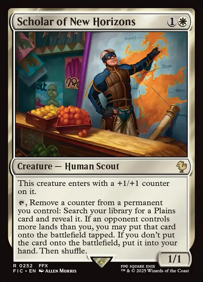 2025 Final Fantasy Commander Scholar of New Horizons #252 rare card image
