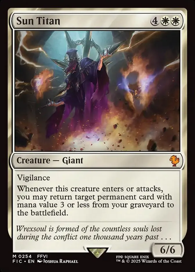 2025 Final Fantasy Commander Sun Titan #254 mythic card image