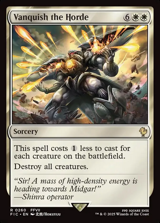 2025 Final Fantasy Commander Vanquish the Horde #260 rare card image