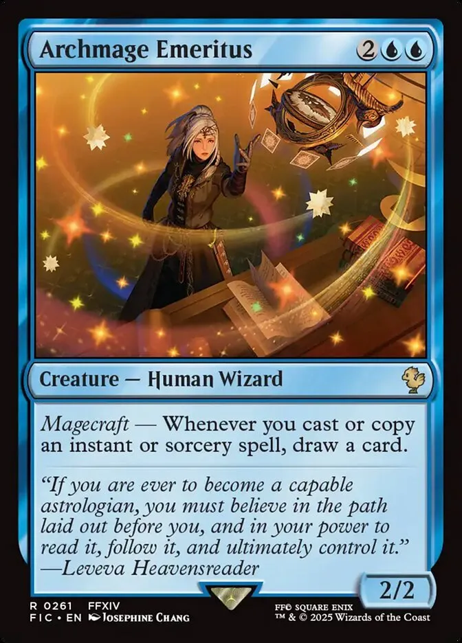 2025 Final Fantasy Commander Archmage Emeritus #261 rare card image