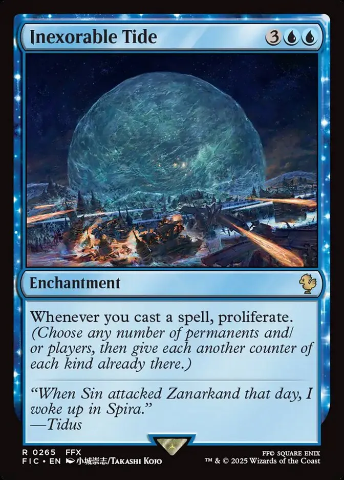 2025 Final Fantasy Commander Inexorable Tide #265 rare card image