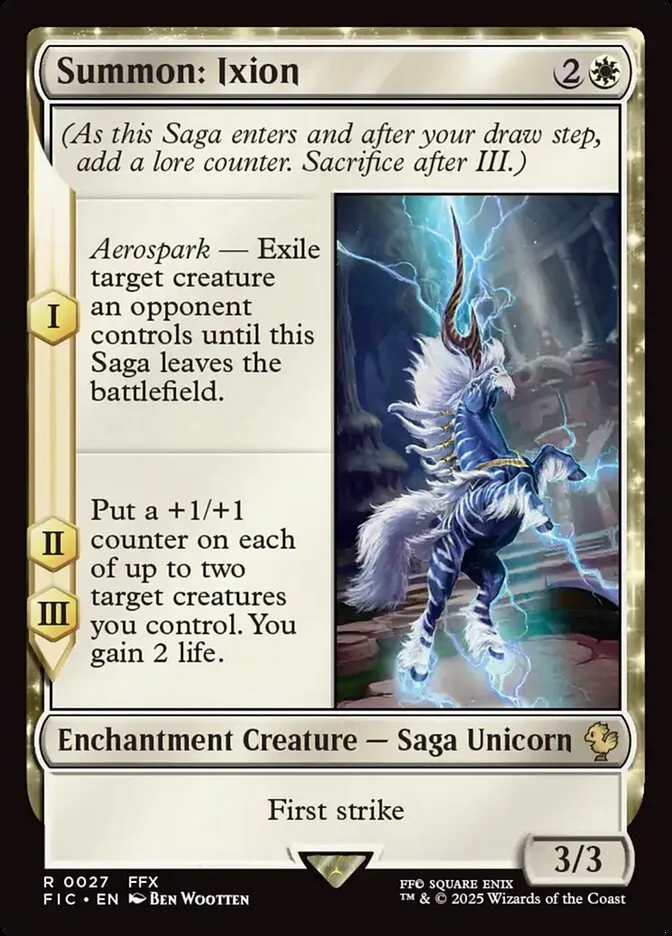 2025 Final Fantasy Commander Summon: Ixion [Foil] rare #27 rare card image