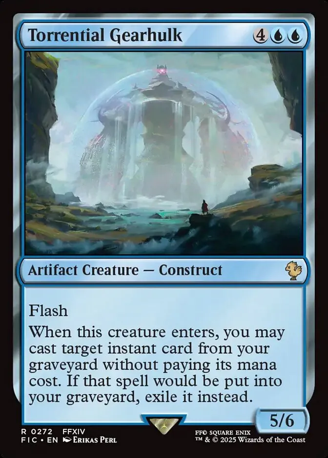 2025 Final Fantasy Commander Torrential Gearhulk #272 rare card image