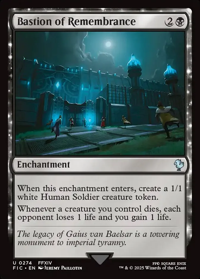 2025 Final Fantasy Commander Bastion of Remembrance #274 uncommon card image