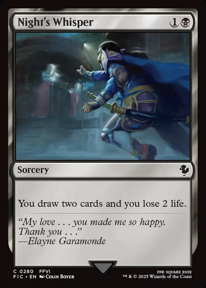 2025 Final Fantasy Commander Night's Whisper #280 common card image