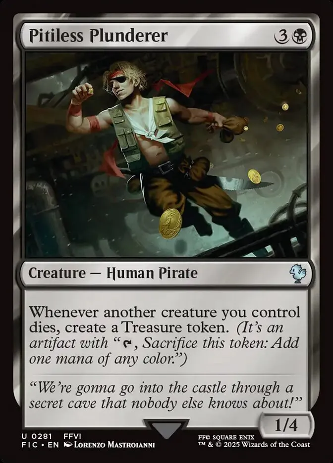 2025 Final Fantasy Commander Pitiless Plunderer uncommon #281 uncommon card image