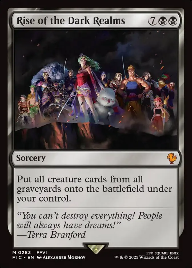 2025 Final Fantasy Commander Rise of the Dark Realms #283 mythic card image