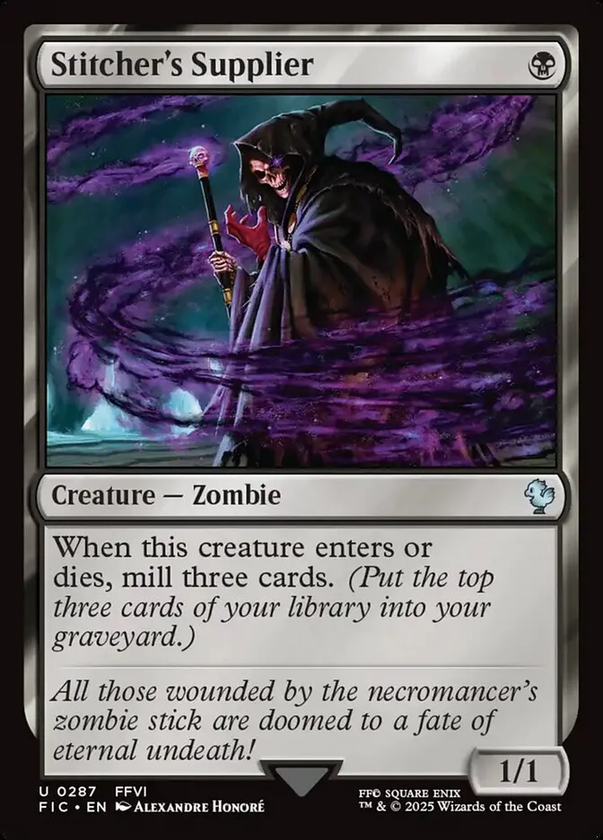 2025 Final Fantasy Commander Stitcher's Supplier #287 uncommon card image
