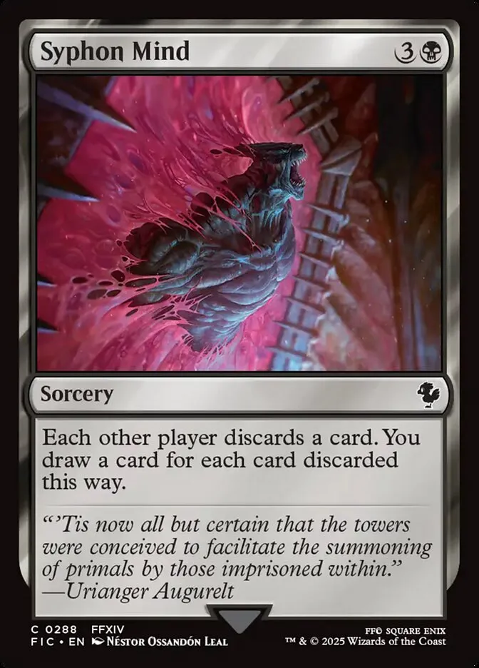 2025 Final Fantasy Commander Syphon Mind common #288 common card image