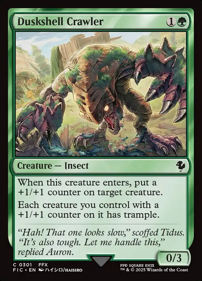 2025 Final Fantasy Commander Duskshell Crawler common #301 common card image