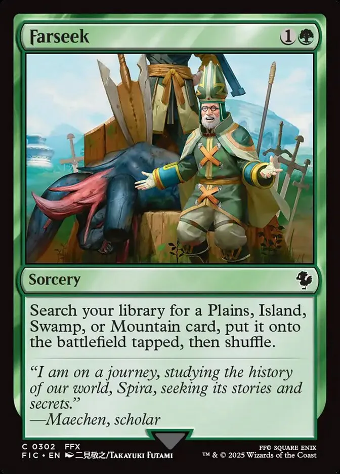 2025 Final Fantasy Commander Farseek common #302 common card image