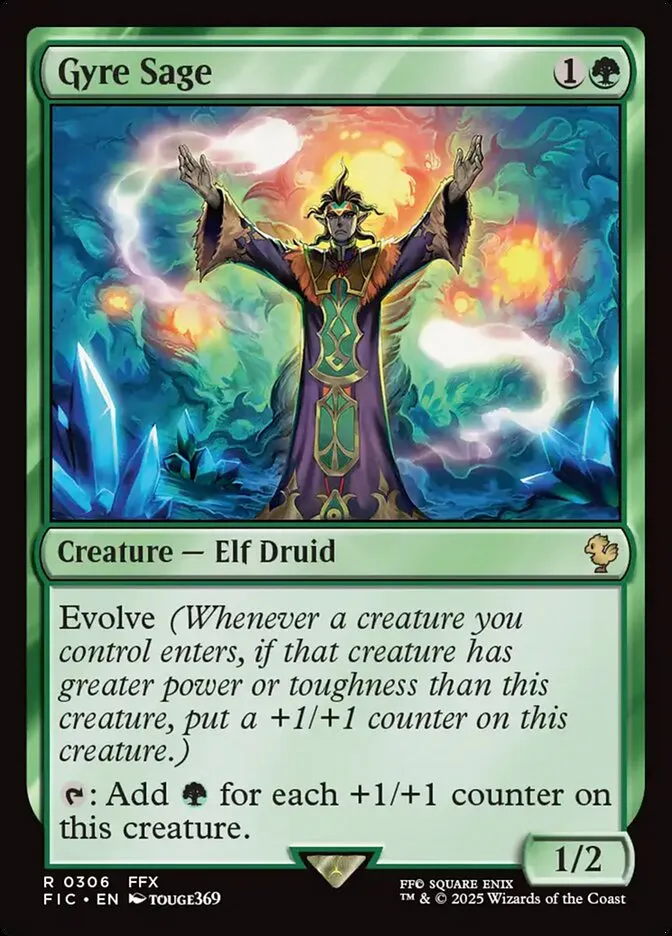 2025 Final Fantasy Commander Gyre Sage #306 rare card image