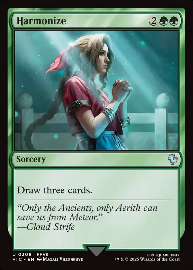 2025 Final Fantasy Commander Harmonize uncommon #308 uncommon card image