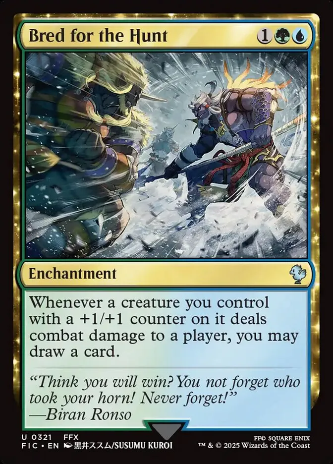 2025 Final Fantasy Commander Bred for the Hunt #321 uncommon card image