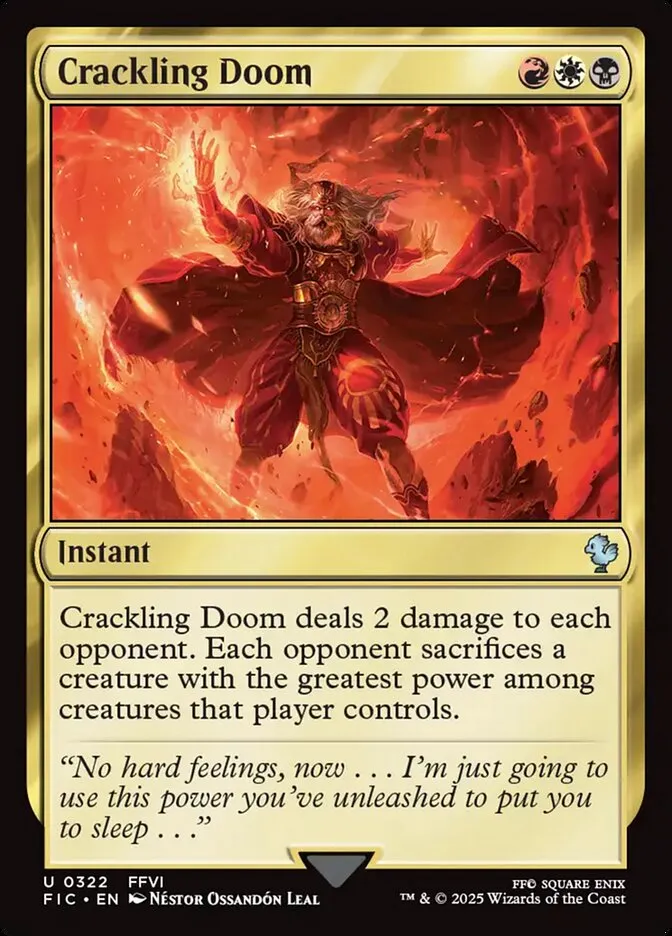 2025 Final Fantasy Commander Crackling Doom #322 uncommon card image