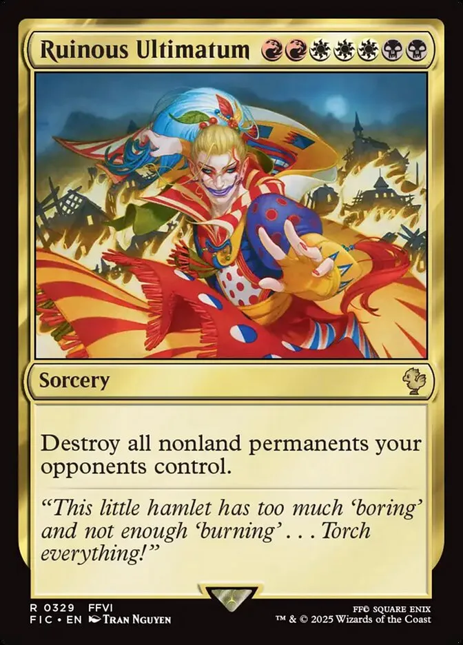 2025 Final Fantasy Commander Ruinous Ultimatum #329 rare card image