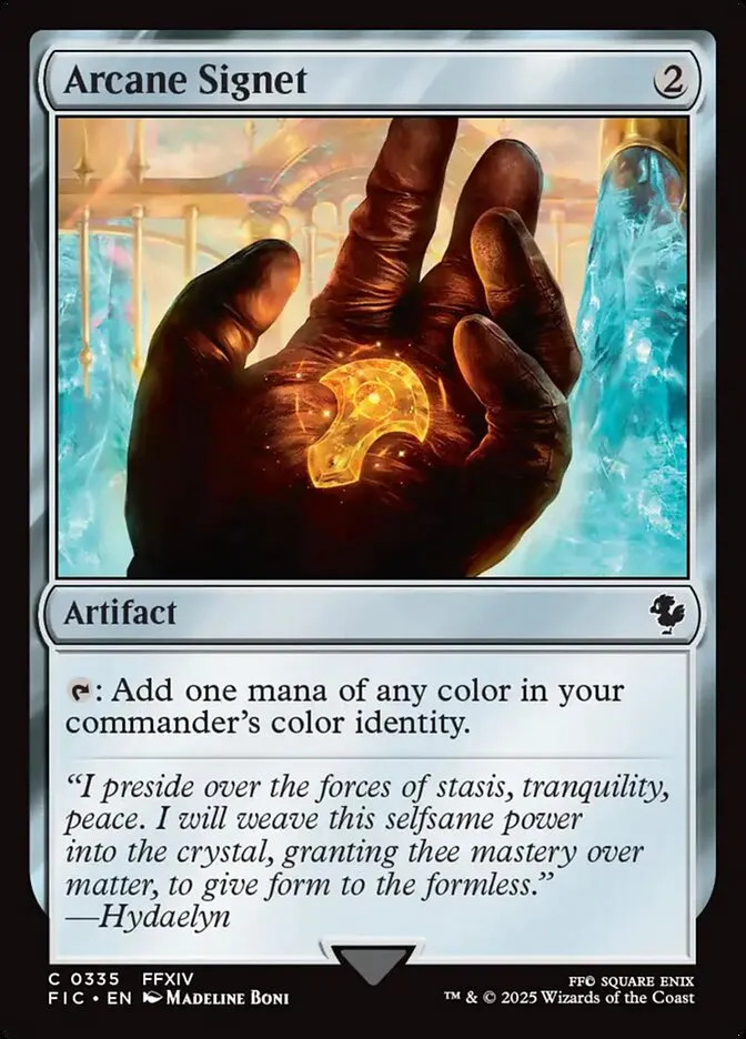 2025 Final Fantasy Commander Arcane Signet common #335 common card image