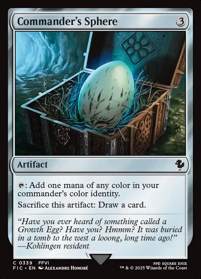 2025 Final Fantasy Commander Commander's Sphere common #339 common card image