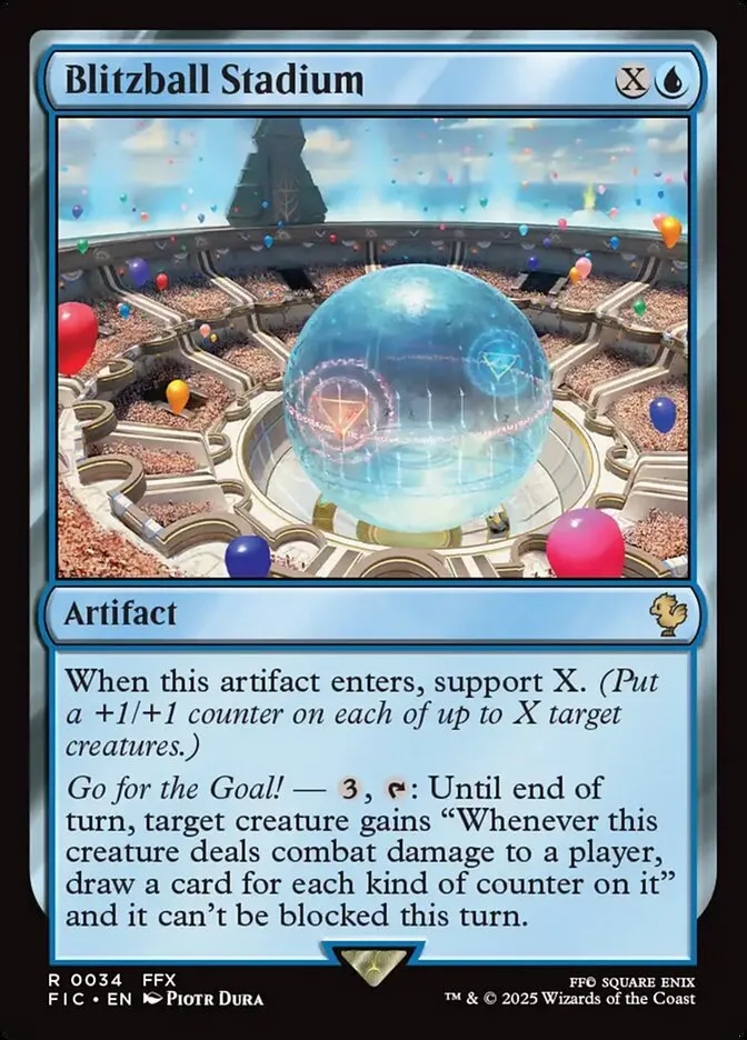 2025 Final Fantasy Commander Blitzball Stadium [Foil] rare #34 rare card image