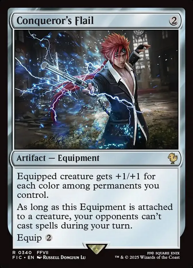 2025 Final Fantasy Commander Conqueror's Flail rare #340 rare card image