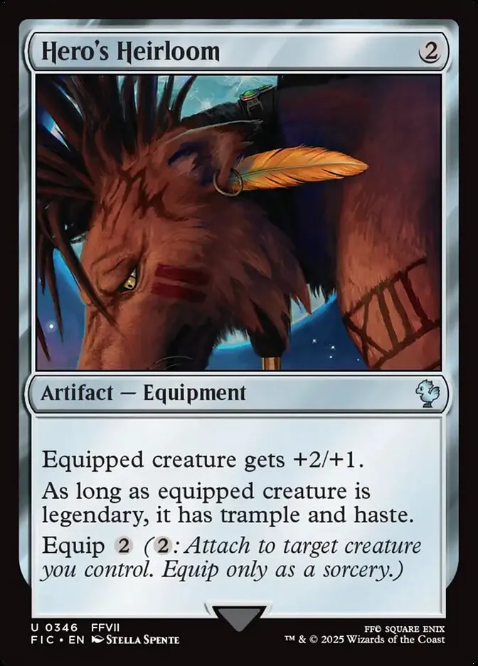 2025 Final Fantasy Commander Hero's Heirloom #346 uncommon card image