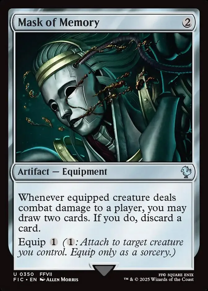 2025 Final Fantasy Commander Mask of Memory #350 uncommon card image