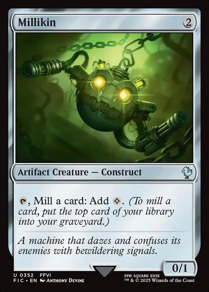 2025 Final Fantasy Commander Millikin uncommon #352 uncommon card image