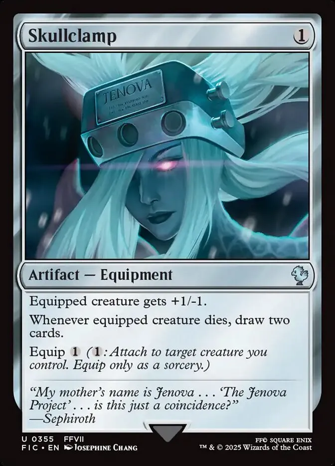 2025 Final Fantasy Commander Skullclamp uncommon #355 uncommon card image