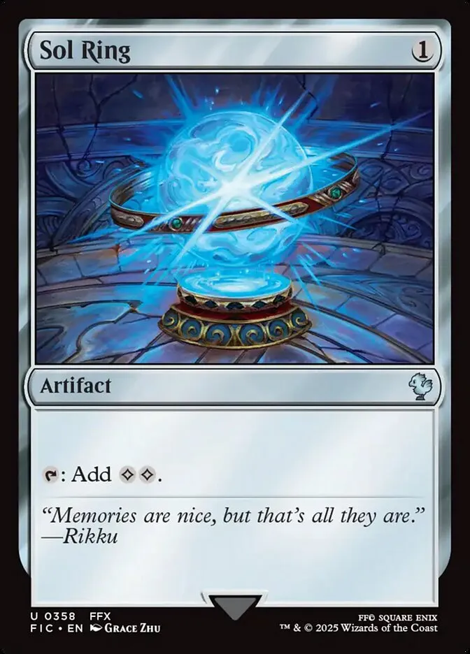 2025 Final Fantasy Commander Sol Ring uncommon #358 uncommon card image