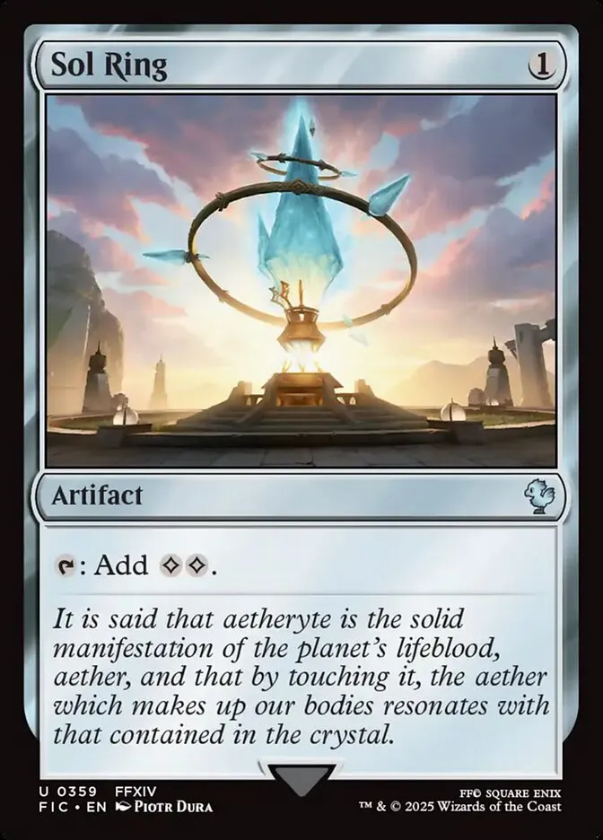 2025 Final Fantasy Commander Sol Ring uncommon #359 uncommon card image