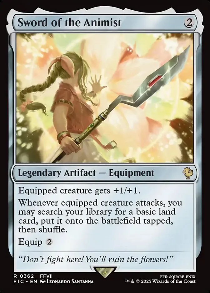 2025 Final Fantasy Commander Sword of the Animist #362 rare card image