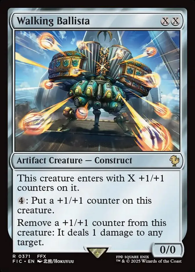 2025 Final Fantasy Commander Walking Ballista #371 rare card image