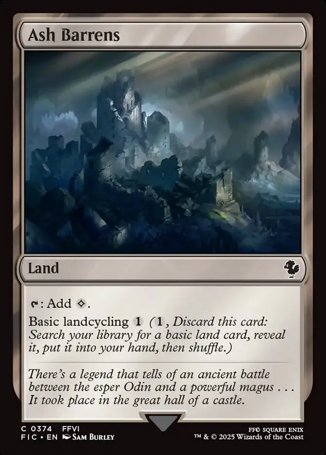 2025 Final Fantasy Commander Ash Barrens common #374 common card image